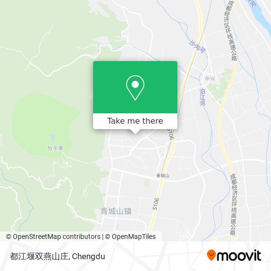 都江堰双燕山庄 map