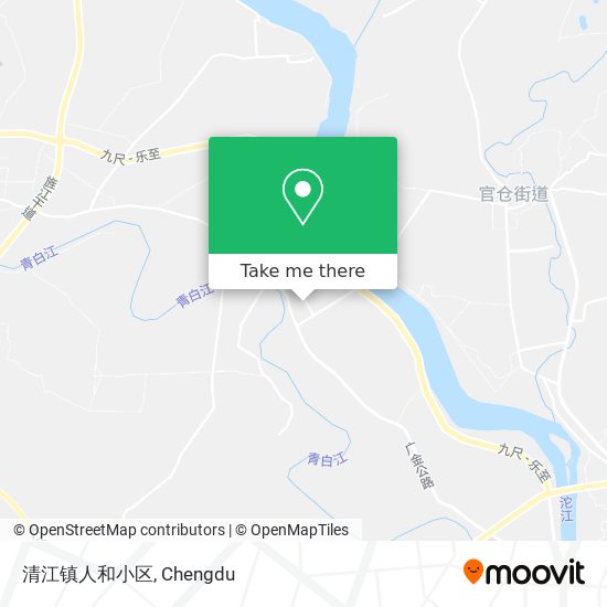 清江镇人和小区 map