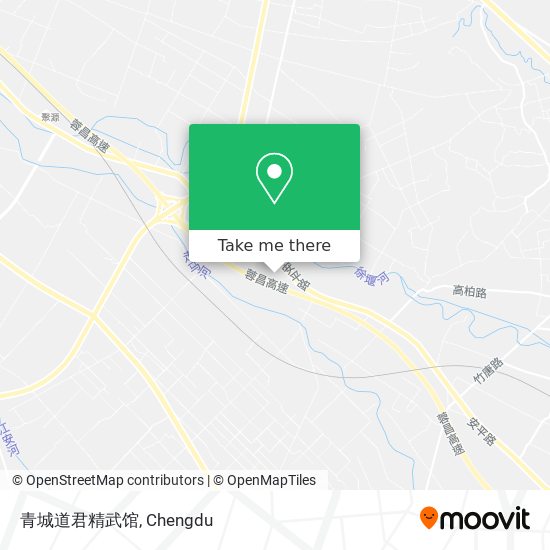 青城道君精武馆 map