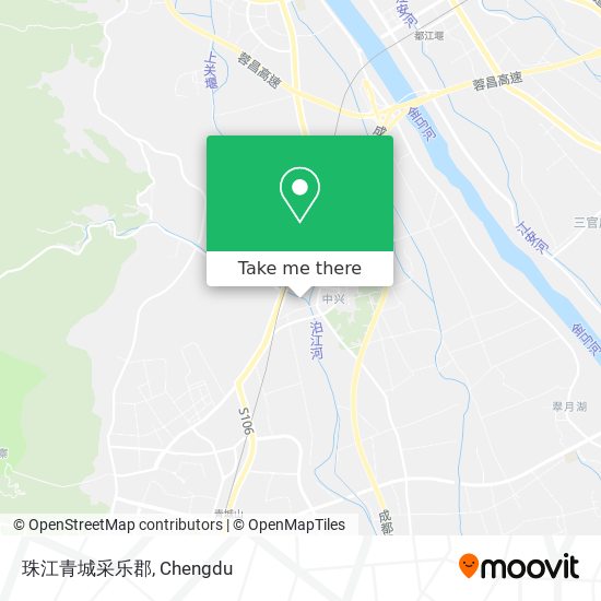 珠江青城采乐郡 map
