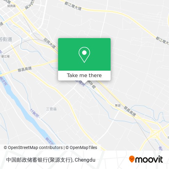 中国邮政储蓄银行(聚源支行) map