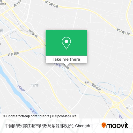 中国邮政(都江堰市邮政局聚源邮政所) map