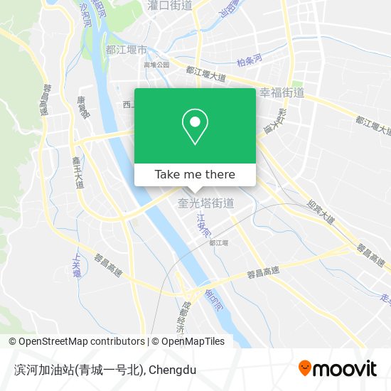 滨河加油站(青城一号北) map
