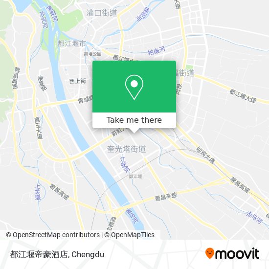 都江堰帝豪酒店 map