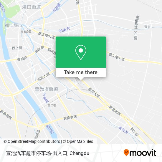 宣池汽车超市停车场-出入口 map