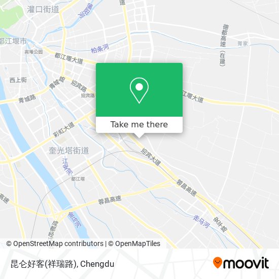 昆仑好客(祥瑞路) map