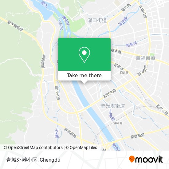 青城外滩小区 map