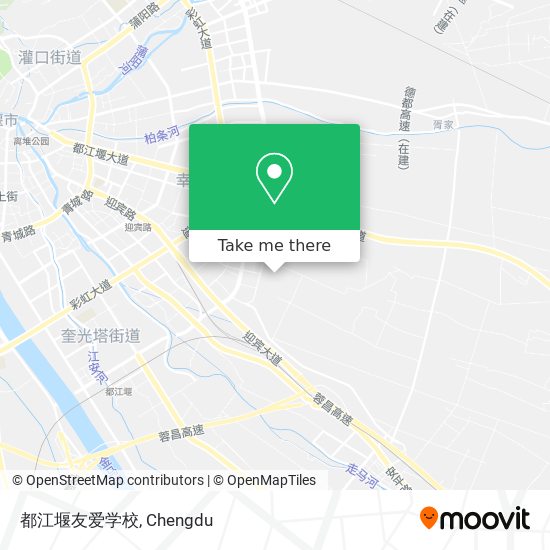 都江堰友爱学校 map