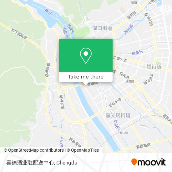喜德酒业驻配送中心 map