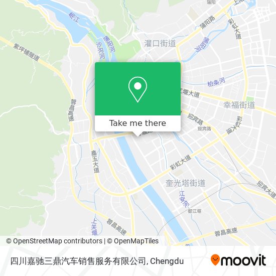 四川嘉驰三鼎汽车销售服务有限公司 map