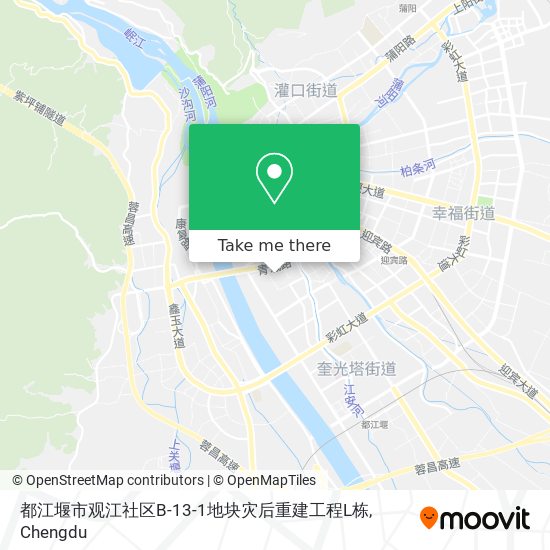 都江堰市观江社区B-13-1地块灾后重建工程L栋 map