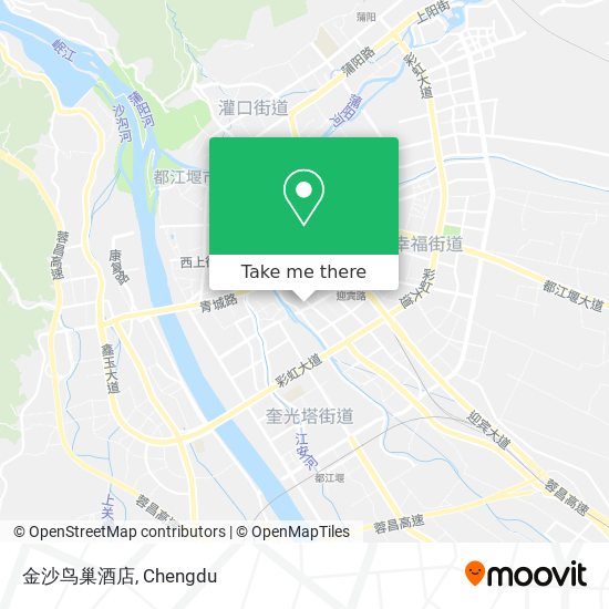 金沙鸟巢酒店 map