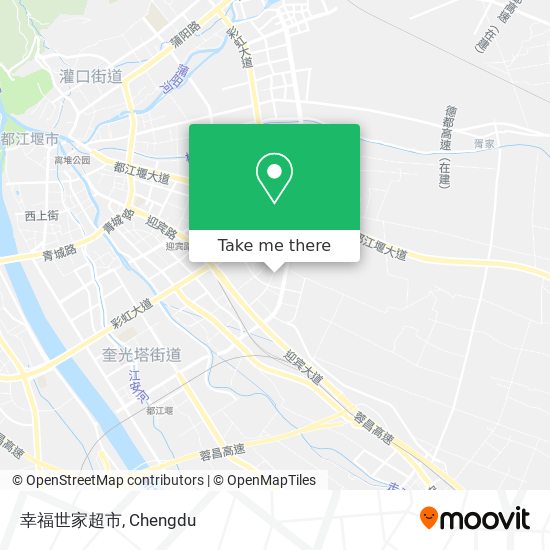 幸福世家超市 map