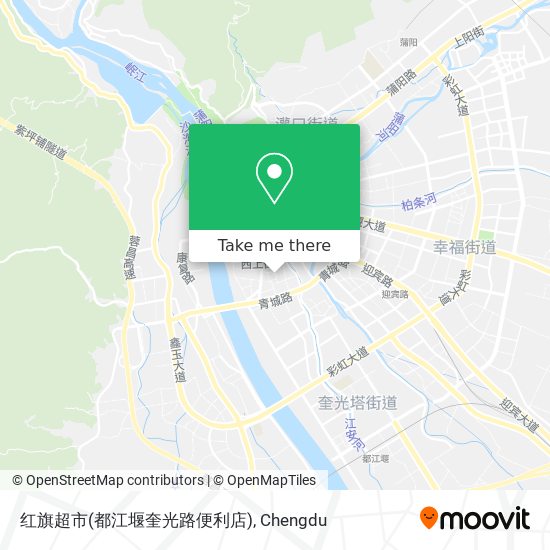 红旗超市(都江堰奎光路便利店) map
