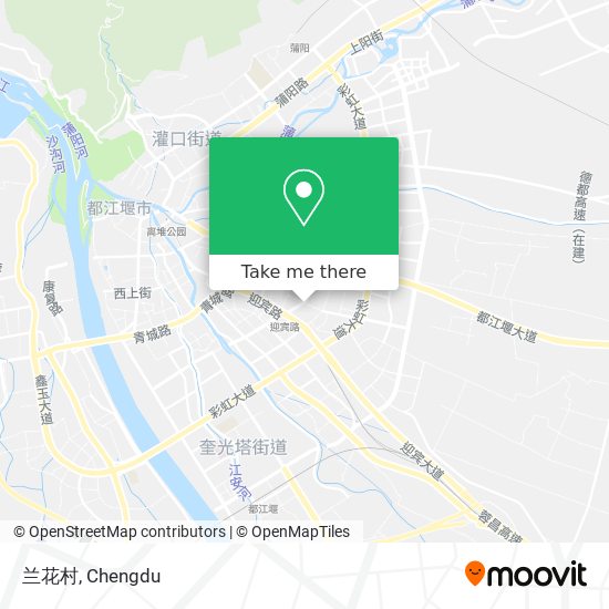 兰花村 map