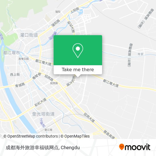 成都海外旅游幸福镇网点 map