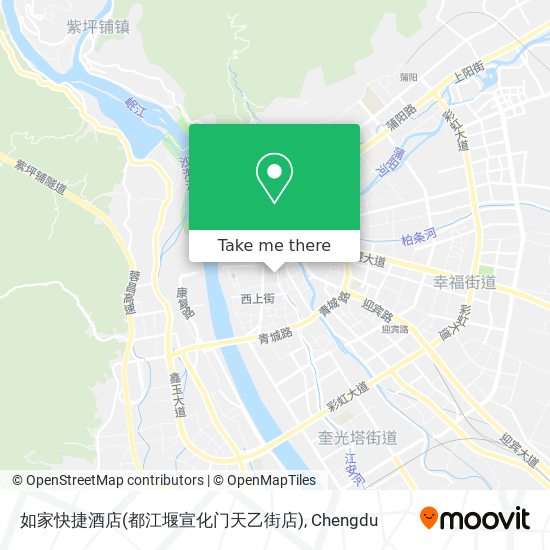 如家快捷酒店(都江堰宣化门天乙街店) map