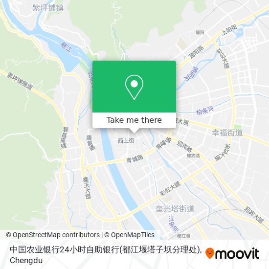 中国农业银行24小时自助银行(都江堰塔子坝分理处) map