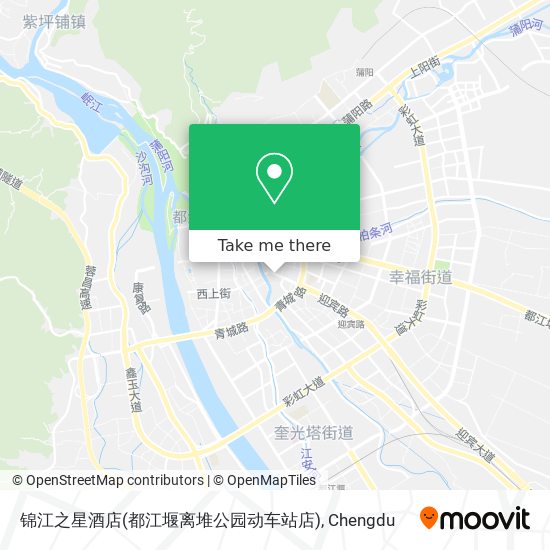 锦江之星酒店(都江堰离堆公园动车站店) map