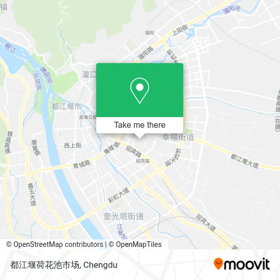 都江堰荷花池市场 map