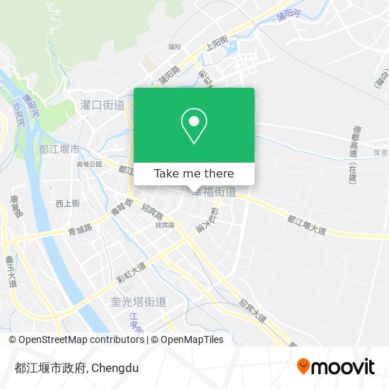 都江堰市政府 map
