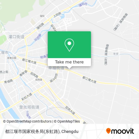 都江堰市国家税务局(东虹路) map