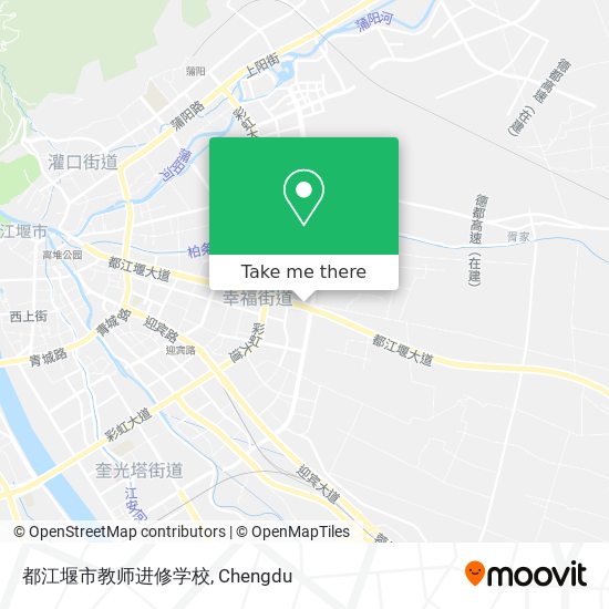 都江堰市教师进修学校 map