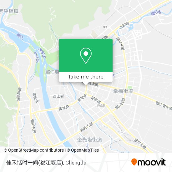 佳禾恬时一间(都江堰店) map