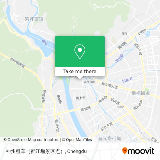 神州租车（都江堰景区点） map