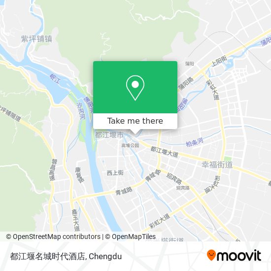 都江堰名城时代酒店 map