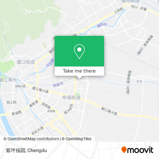 紫坪福园 map