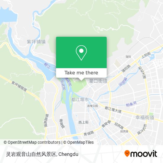 灵岩观音山自然风景区 map