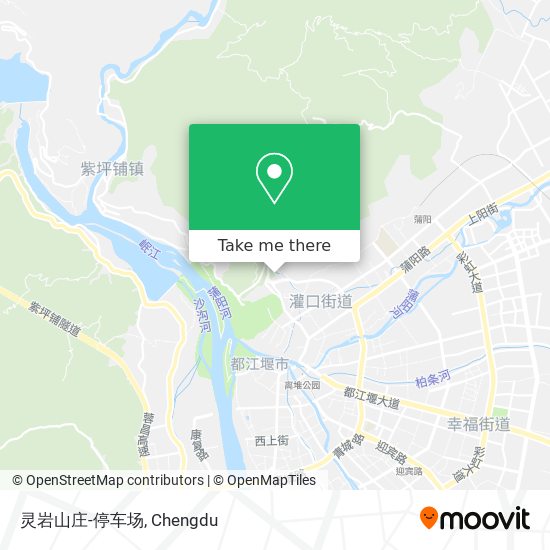 灵岩山庄-停车场 map