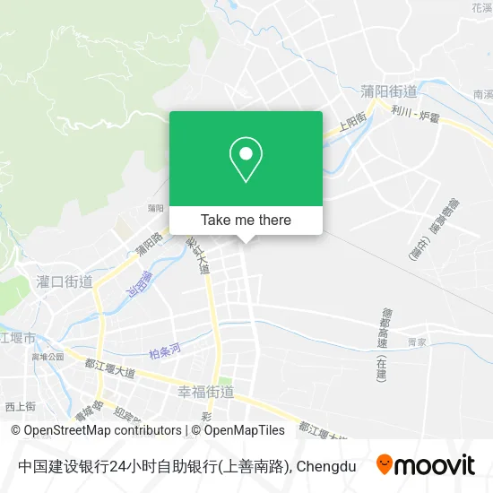 中国建设银行24小时自助银行(上善南路) map