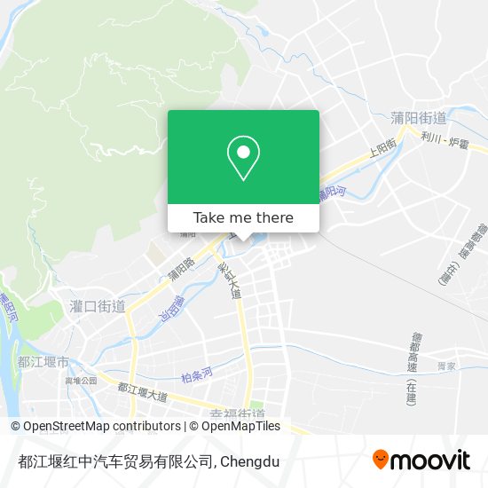 都江堰红中汽车贸易有限公司 map
