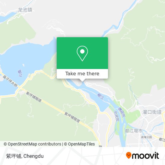 紫坪铺 map