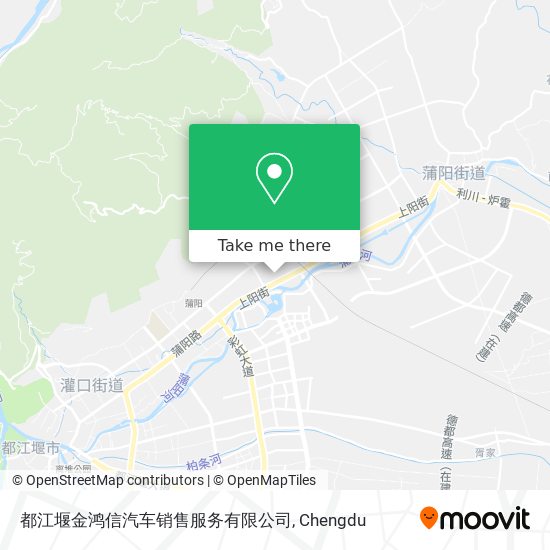 都江堰金鸿信汽车销售服务有限公司 map