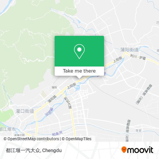 都江堰一汽大众 map