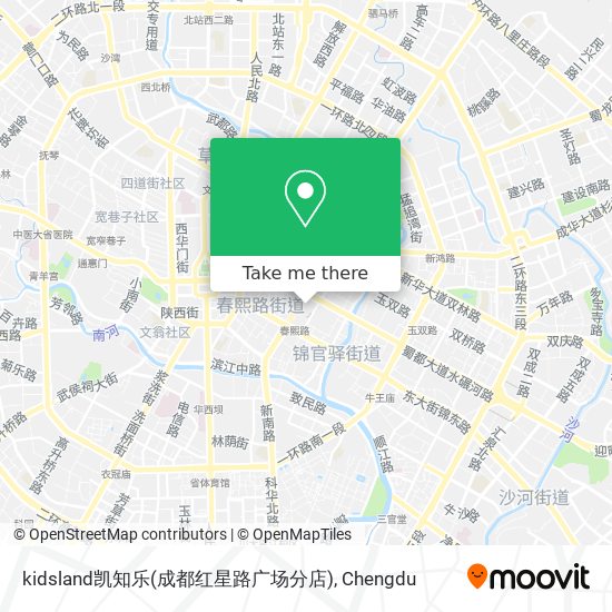 kidsland凯知乐(成都红星路广场分店) map