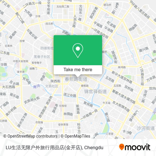 LU生活无限户外旅行用品店(金开店) map