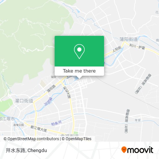 拜水东路 map