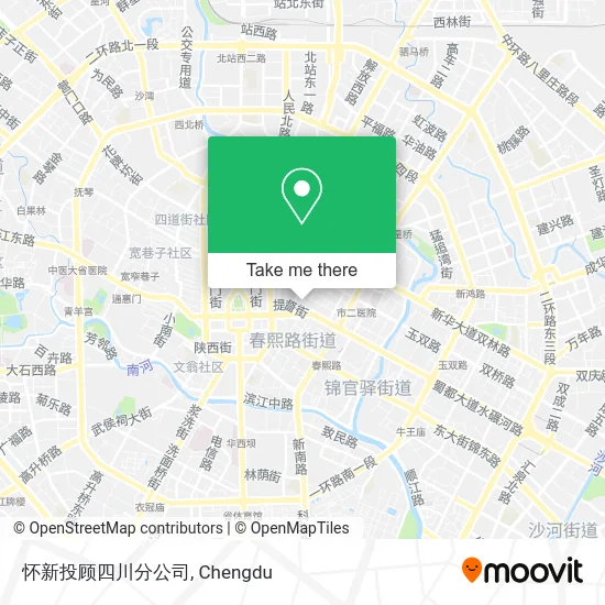怀新投顾四川分公司 map
