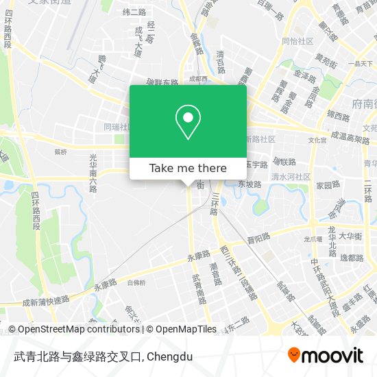 武青北路与鑫绿路交叉口 map