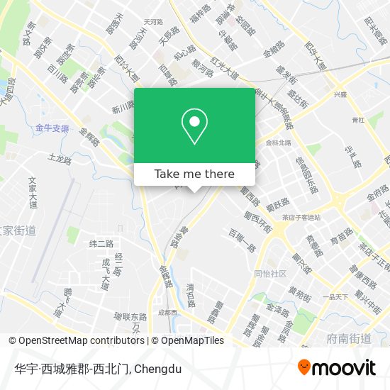 华宇·西城雅郡-西北门 map