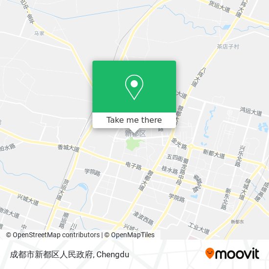 成都市新都区人民政府 map