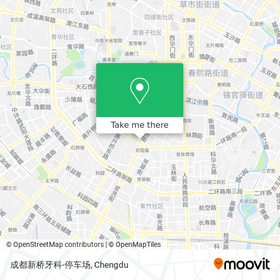 成都新桥牙科-停车场 map
