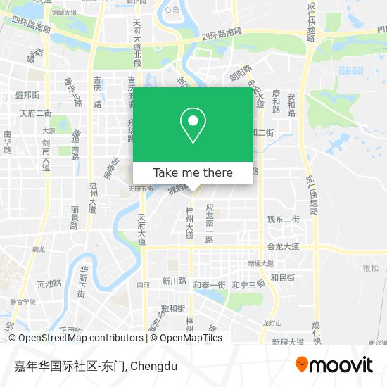 嘉年华国际社区-东门 map