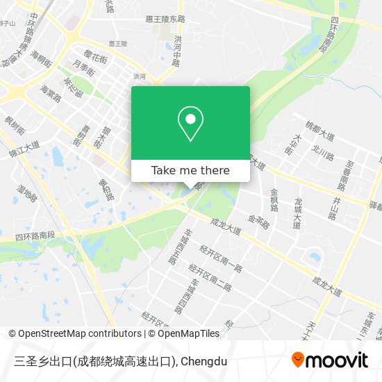 三圣乡出口(成都绕城高速出口) map