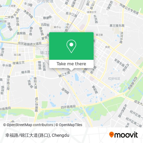 幸福路/锦江大道(路口) map
