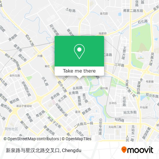 新泉路与星汉北路交叉口 map